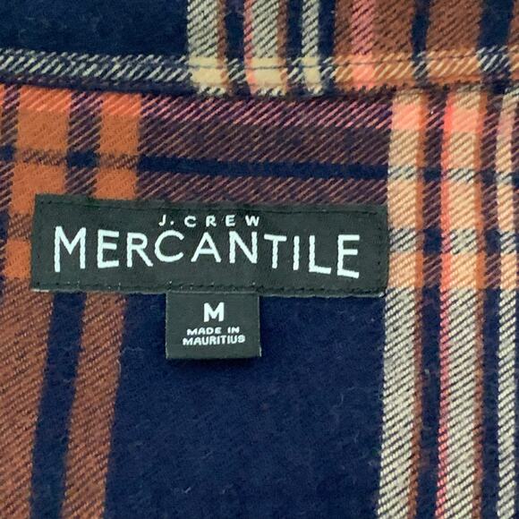 Bundle of 2 J. Crew Mercantile Mens Flannel Shirts Plaid Medium Cabincore Preppy - Picture 10 of 15